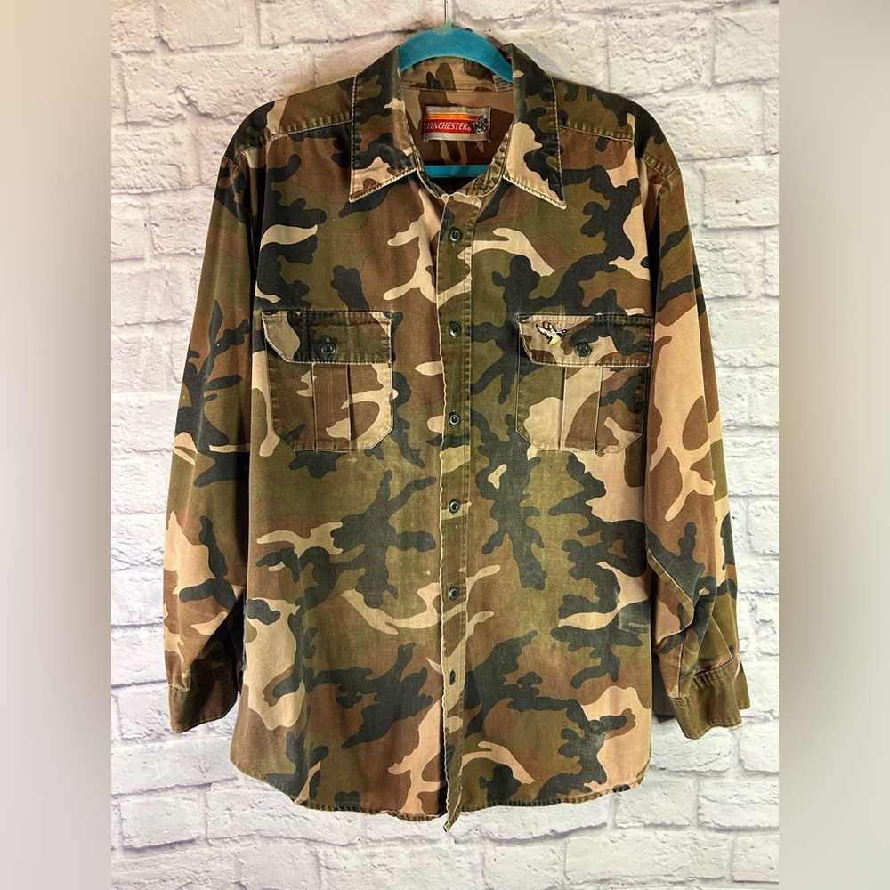 Vintage Winchester Men's Button Up Camouflage Shacket